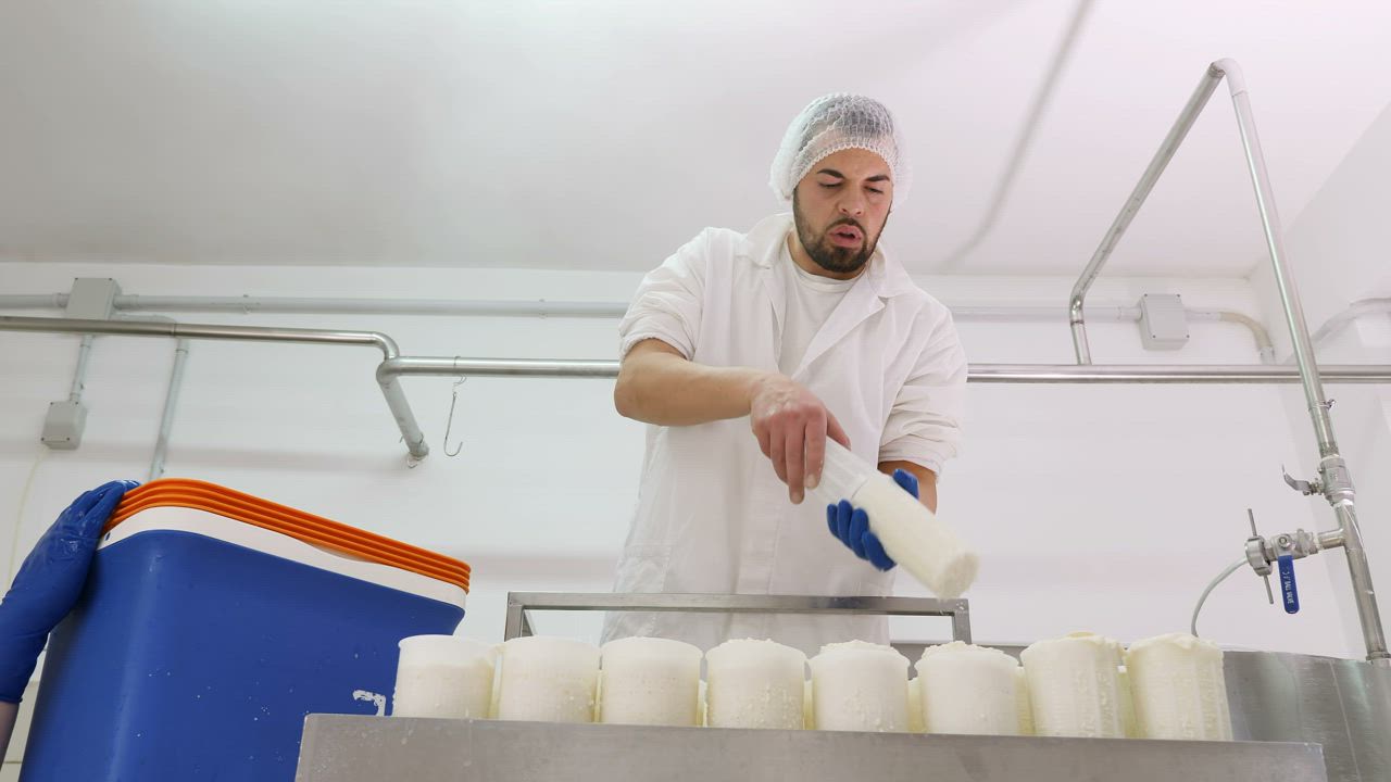 Food processing professional at work