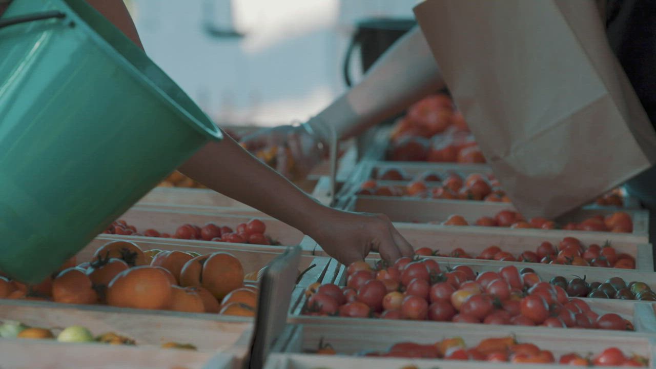 Fresh produce at a market